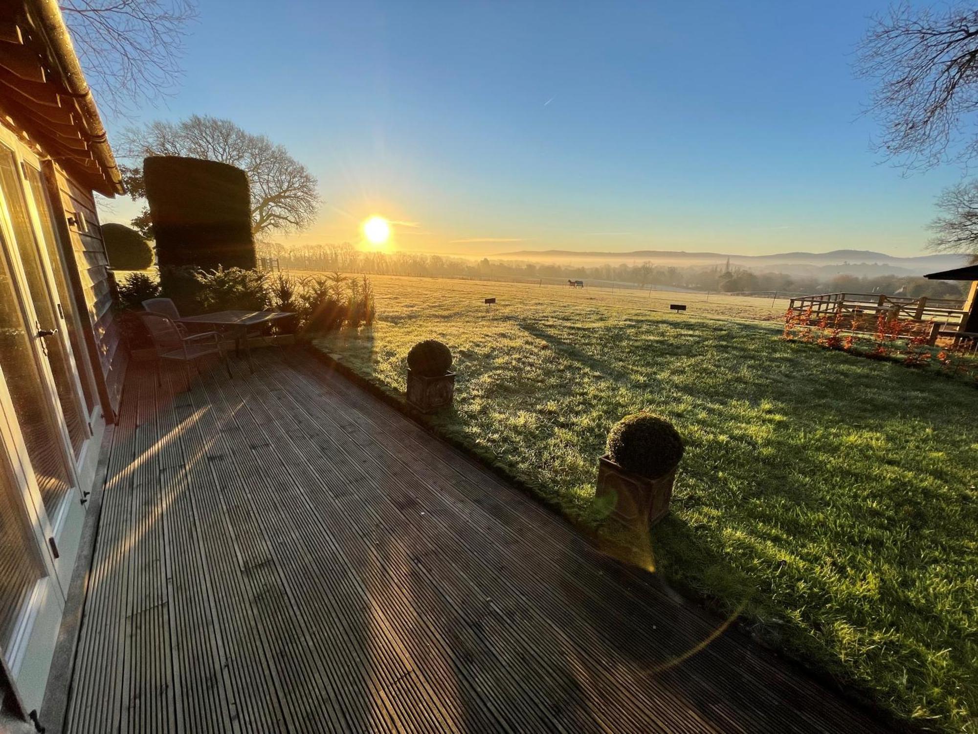 Stunning Cabin With Incredible Views Near Goodwood Rogate Luaran gambar